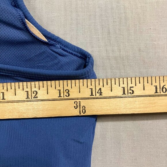 All in Motion Women's XS Blue Everyday Soft Rib Racerback Cropped Support Tank - Picture 12 of 13